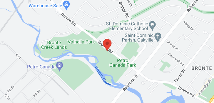 map of 404 -  100 Bronte Road